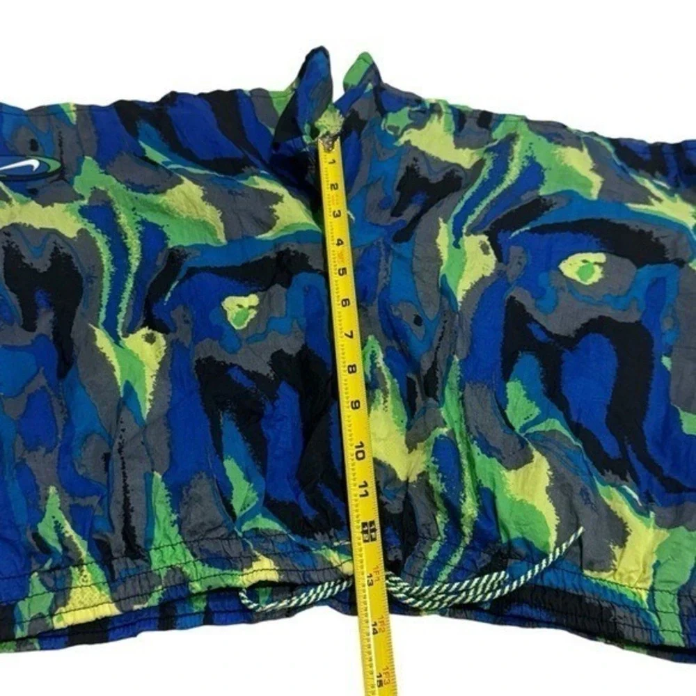 Y2K Nike Watercolor Lined Swim Trunks Athletic Outdoirs Beach Travel Resort M